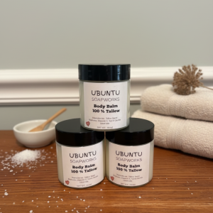 100% Tallow Body Balm- Tahiti Vanilla and Lavender