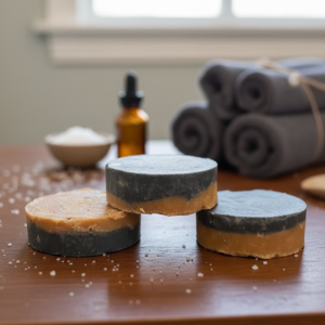 Loofa Soap Activated Charcoal and Turmeric